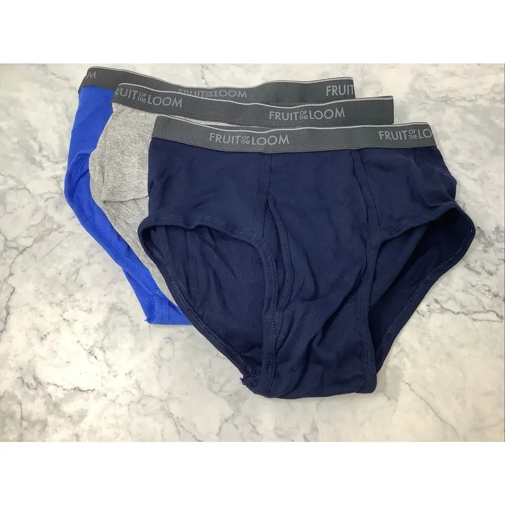 Fruit of the Loom Men's Large Assorted 5 Pack Fashion Briefs Underwear OS6-32 - Picture 2 of 5